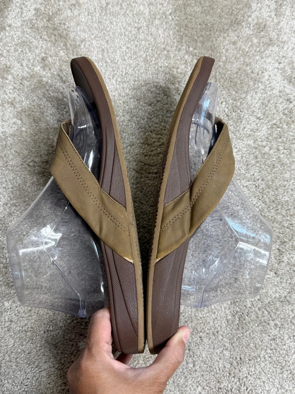 Reef Men’s Cushion Phantom 2.0 Sandals Flip Flop in Brown Tan 10